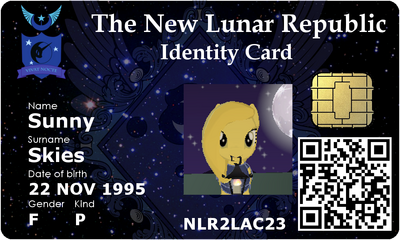 New Lunar Republic Id Card